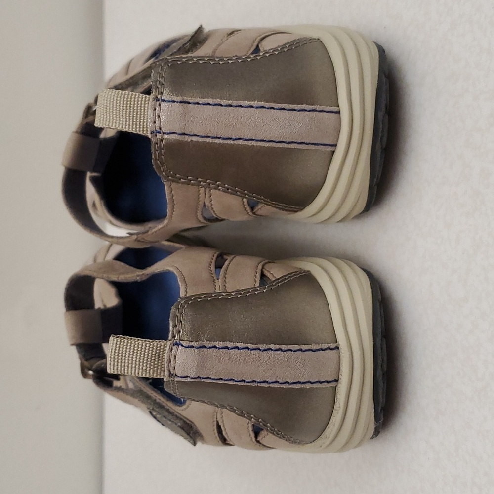 Aravon Women's Athletic Shoes in Taupe and Blue - Picture 3 of 6